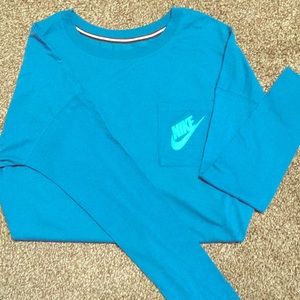 Blue Nike long sleeve